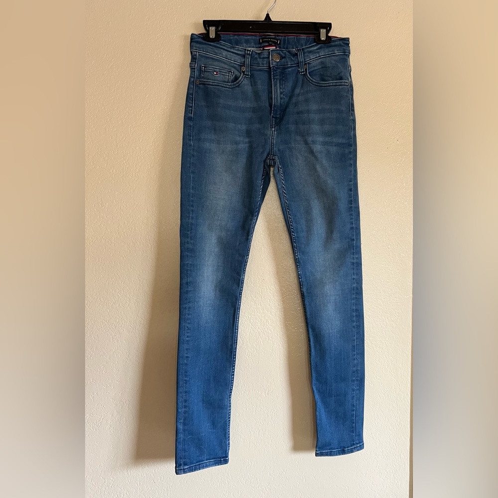 Tommy Hilfiger Women's Blue Denim Slim Jeans, Size 16